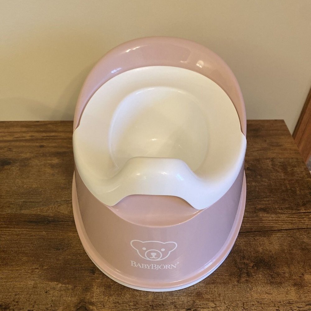 BabyBjörn Pink and White Potty Trainer